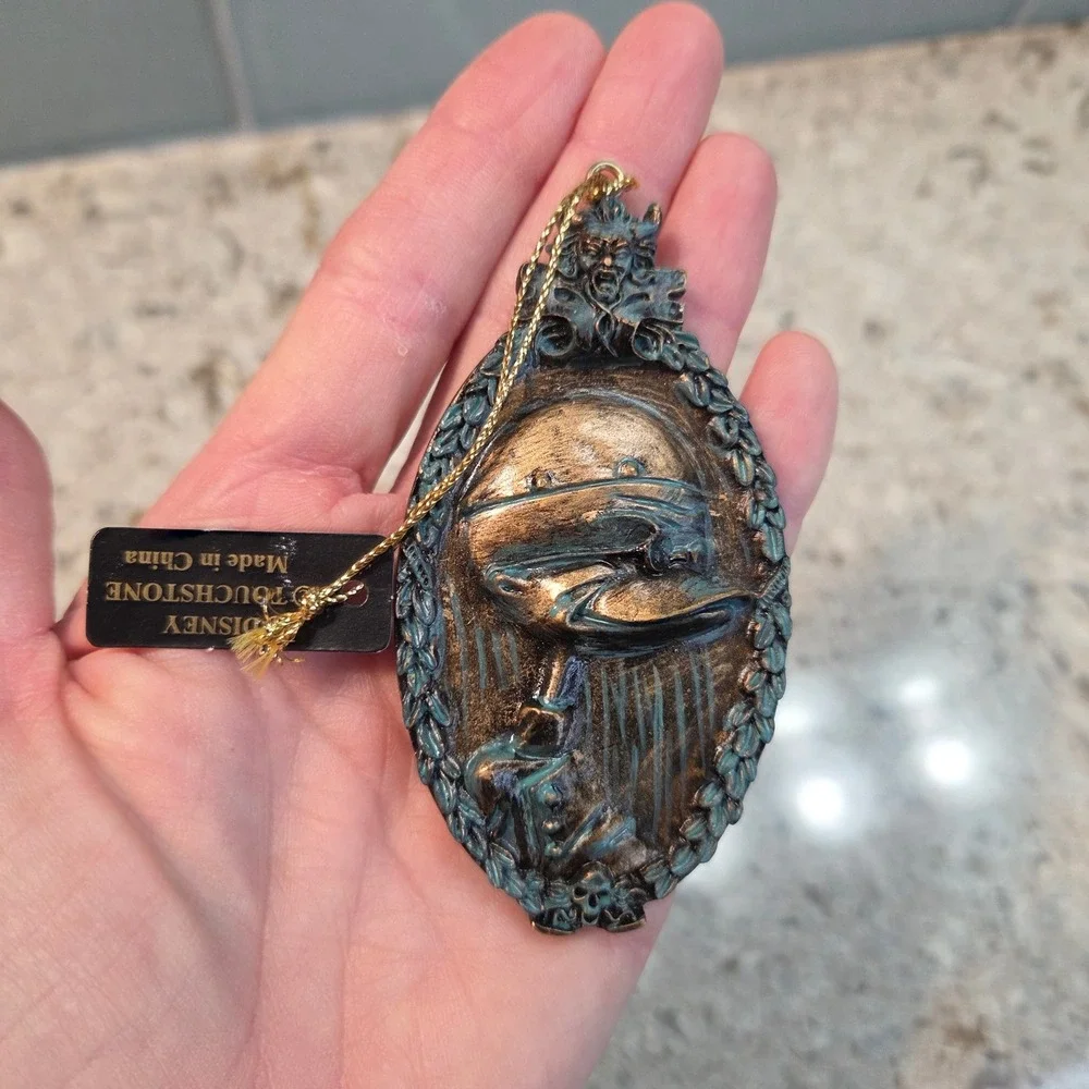 NWT Vintage Disney Nightmare Before Christmas Ornament Bronze Verdigris Resin